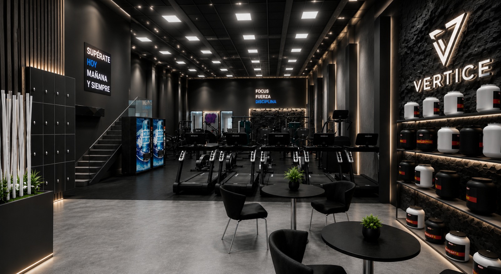 Interior de Vértice Fitness Center