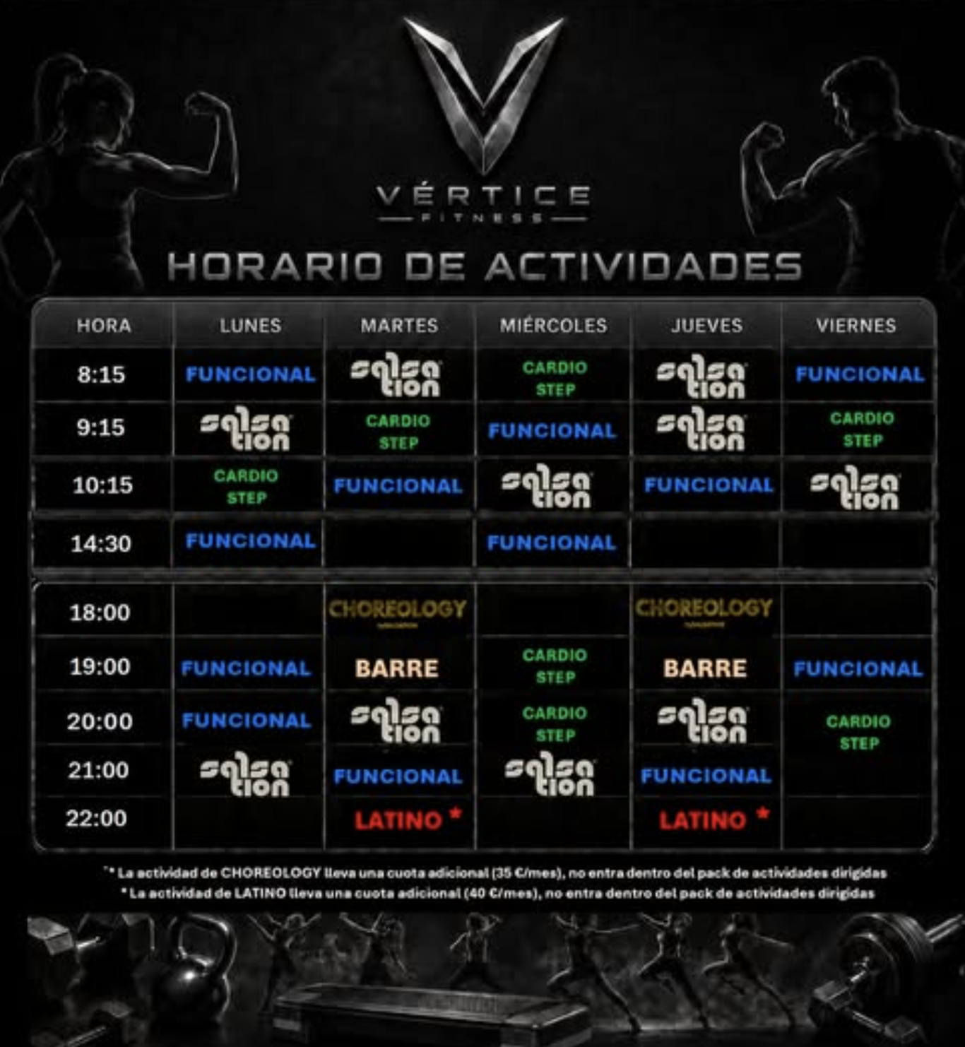 Publicación de Vértice Fitness Center en Instagram